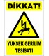 ZY2188 - Dikkat! Yüksek Gerilim Tesisatı