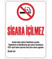 ZY2233 - Sigara İçilmez, 4207 Sayılı Kanun Gereği Asılması Zorunlu Yasal Uyarı Levhası
