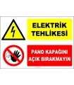 ZY2217 - Elektrik Tehlikesi, Pano Kapağını Açık Bırakmayın