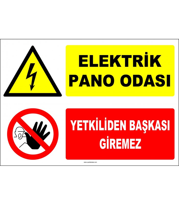 ZY2218 - Elektrik Pano Odası, Yetkiliden Başkası Giremez