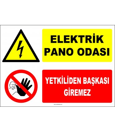 ZY2218 - Elektrik Pano Odası, Yetkiliden Başkası Giremez