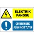 ZY2225 - ISO 7010 Elektrik Panosu, Çevresindeki Alanı Açık Tutun