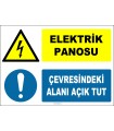 ZY2237 - ISO 7010 Elektrik Panosu, Çevresindeki Alanı Açık Tut