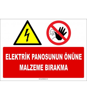 ZY2246 - Elektrik Panosunun Önüne Malzeme Bırakma