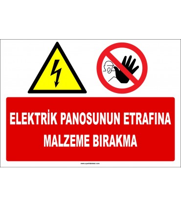 ZY2247 - Elektrik Panosunun Etrafına Malzeme Bırakma