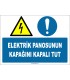 ZY2254 - ISO 7010 Elektrik Panosunun Kapağını Kapalı Tut