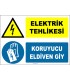 ZY2269 - Elektrik Tehlikesi, Koruyucu Eldiven Giy