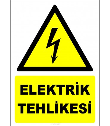 ZY2280 - ISO 7010 Elektrik Tehlikesi
