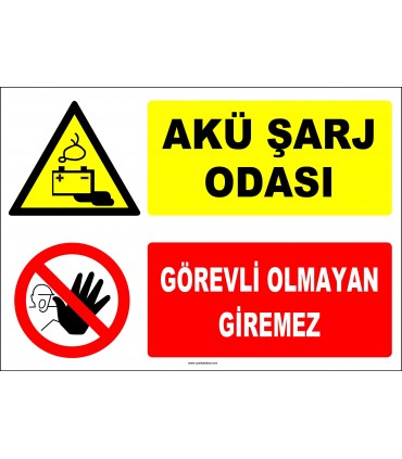ZY2314 - Akü Şarj Odası, Görevli Olmayan Giremez