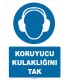 ZY2320 - ISO 7010 Koruyucu Kulaklığını Tak