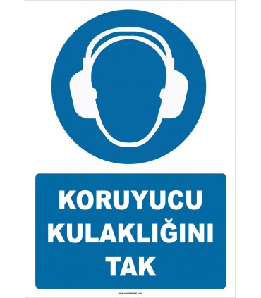 ZY2320 - ISO 7010 Koruyucu Kulaklığını Tak