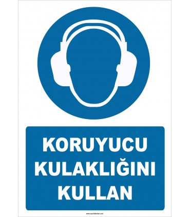 ZY2319 - ISO 7010 Koruyucu Kulaklığını Kullan