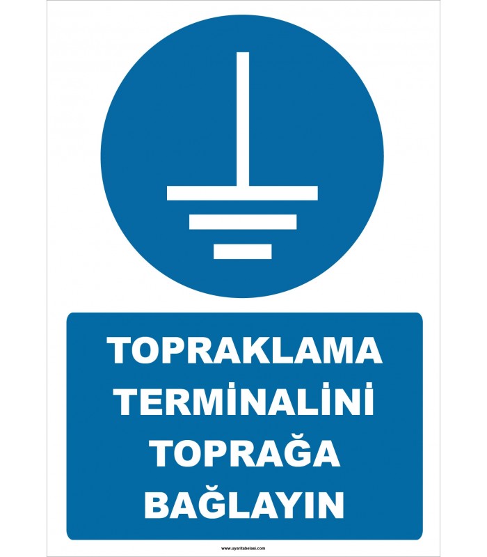 ZY2335 - ISO 7010 Topraklama Terminalini Toprağa Bağlayın