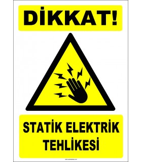 ZY2344 - Dikkat! Statik Elektrik Tehlikesi