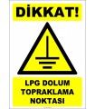 ZY2357 - Dikkat! LPG Dolum Topraklama Noktası