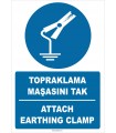 ZY2361 - Türkçe İngilizce Topraklama Maşasını Tak, Attach Earthing Clamp