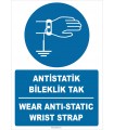 ZY2363 - Türkçe İngilizce Antistatik Bileklik Tak, Wear Anti-static Wrist Strap