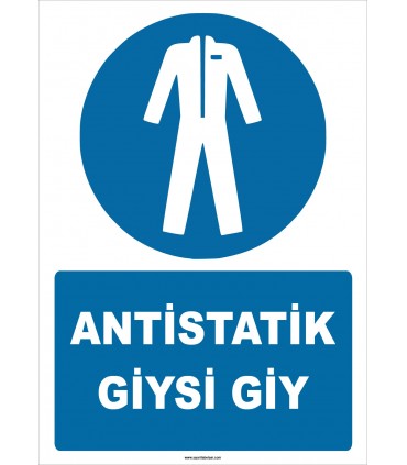 ZY2383 - ISO 7010 Antistatik Giysi Giy