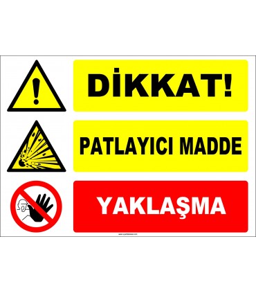 ZY2374 - Dikkat Patlayıcı Madde - Yaklaşma