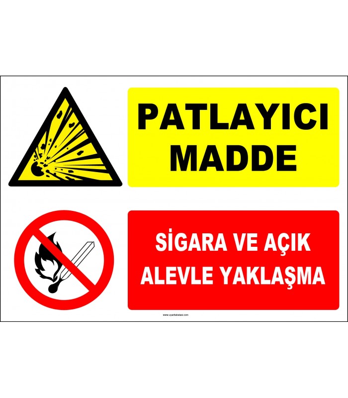 ZY2371 - Patlayıcı Madde - Sigara ve Açık Alevle Yaklaşma