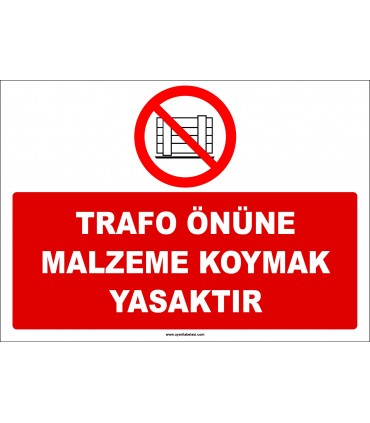 ZY2433  - Trafo Önüne Malzeme Koymak Yasaktır