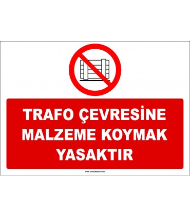 ZY2434  - Trafo Çevresine Malzeme Koymak Yasaktır