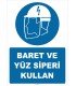 ZY2481 - Baret ve Yüz Siperi Kullan