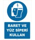 ZY2482 - Baret ve Yüz Siperi Kullan