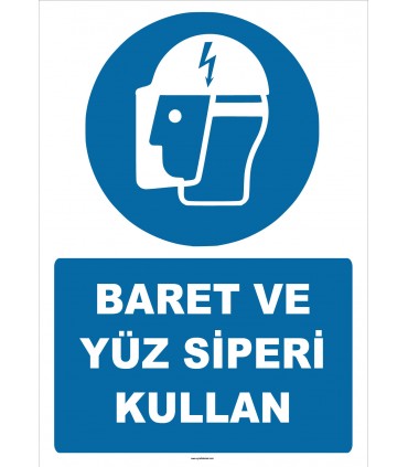 ZY2482 - Baret ve Yüz Siperi Kullan