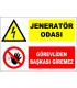 ZY2491 - Jeneratör Odası, Görevliden Başkası Giremez