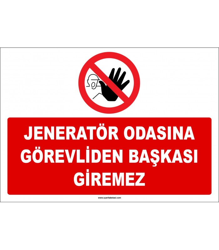 ZY2500 - Jeneratör Odasına Görevliden Başkası Giremez
