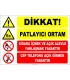 ZY2508 - Dikkat! Patlayıcı Ortam, Sigara İçmek ve Açık Alevle Yaklaşmak Yasaktır, Cep Telefonu Açık Girmek Yasaktır