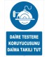 ZY2568 - Daire Testere Koruyucusunu Daima Takılı Tut