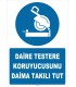 ZY2569 - Daire Testere Koruyucusunu Daima Takılı Tut