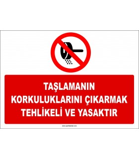 ZY2572 - Taşlamanın Korkuluklarını Çıkarmak Tehlikeli ve Yasaktır