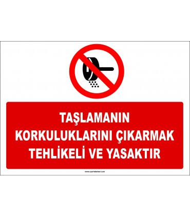 ZY2572 - Taşlamanın Korkuluklarını Çıkarmak Tehlikeli ve Yasaktır