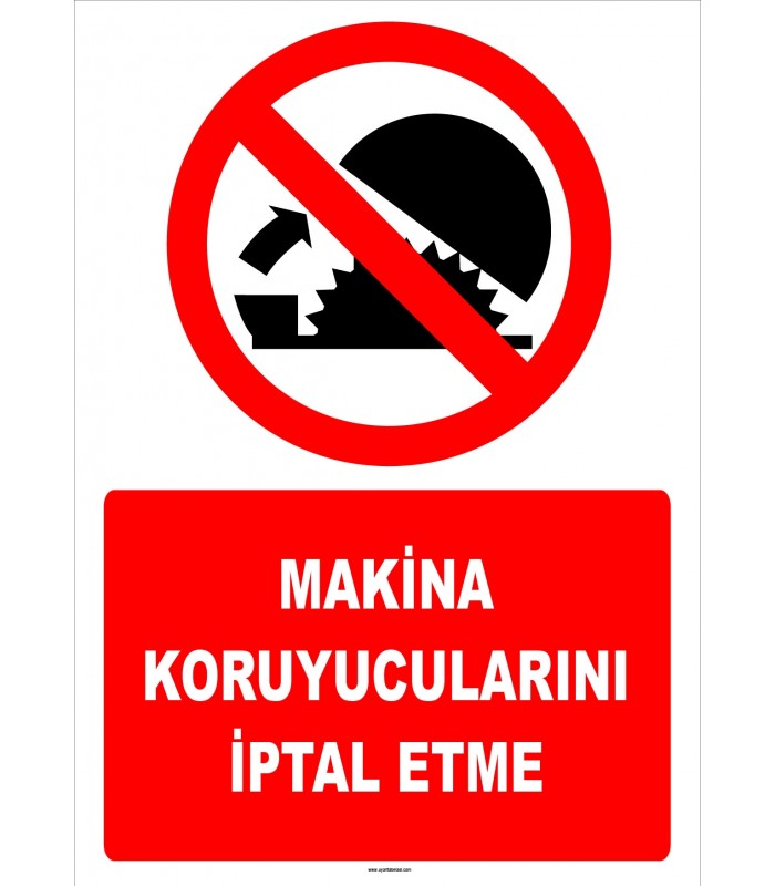 ZY2578 - Makina koruyucularını iptal etme