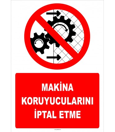 ZY2579 - Makina koruyucularını iptal etme