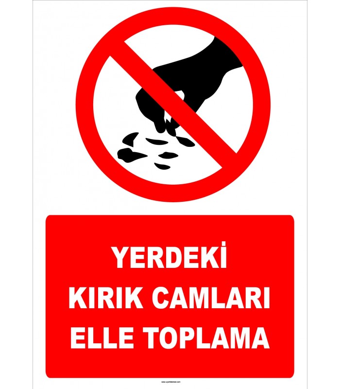 ZY2585 - Yerdeki Kırık Camları Elle Toplama