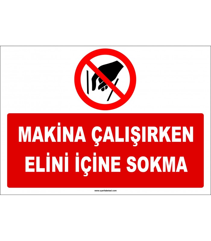 ZY2592 - Makina çalışırken elini içine sokma