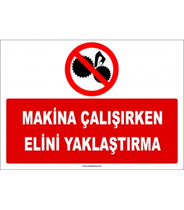 ZY2593 - Makina çalışırken elini yaklaştırma
