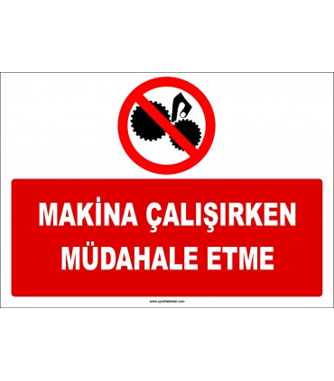 ZY2596 - Makina çalışırken müdahale etme