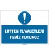 ZY2598 - Lütfen Tuvaletleri Temiz Tutunuz