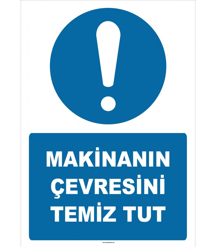 ZY2601 - Makinanın Çevresini Temiz Tut