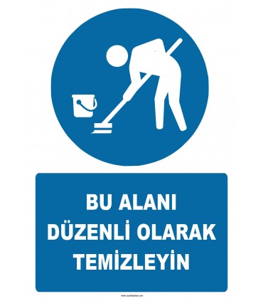 ZY2611 - Bu Alanı Düzenli Olarak Temizleyin