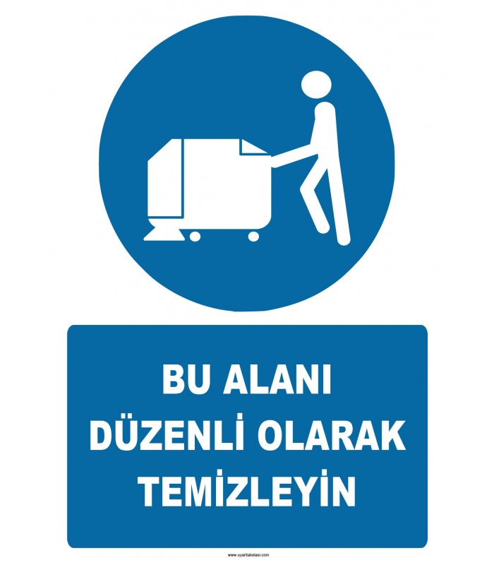 ZY2612 - Bu Alanı Düzenli Olarak Temizleyin