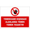 ZY2613 - Yemekhane Dışındaki Alanlarda Yemek Yemek Yasaktır