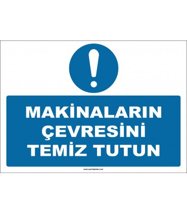ZY2638 - Makinaların Çevresini Temiz Tutun