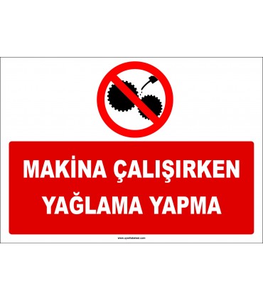 ZY2656 - Makina çalışırken yağlama yapma