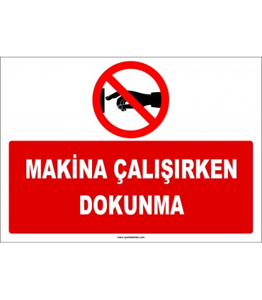ZY2661 - Makina çalışırken dokunma